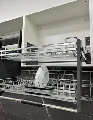 Stainless Steel Pull-Out Kitchen Plate Rack All Sizes Available