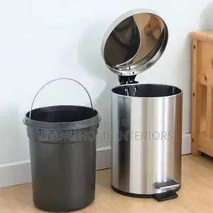 20L Stainless-Steel Pedal-Operated Waste Bin