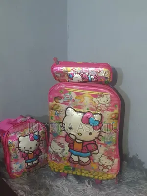 3 Sets Kids Trolley School Bag