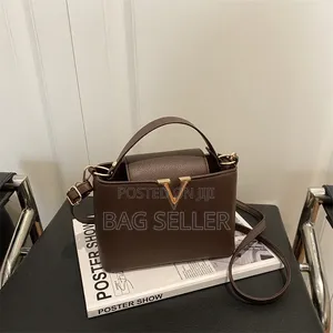 Elegant Burgundy Crossbody Bag for Lady Casual Office