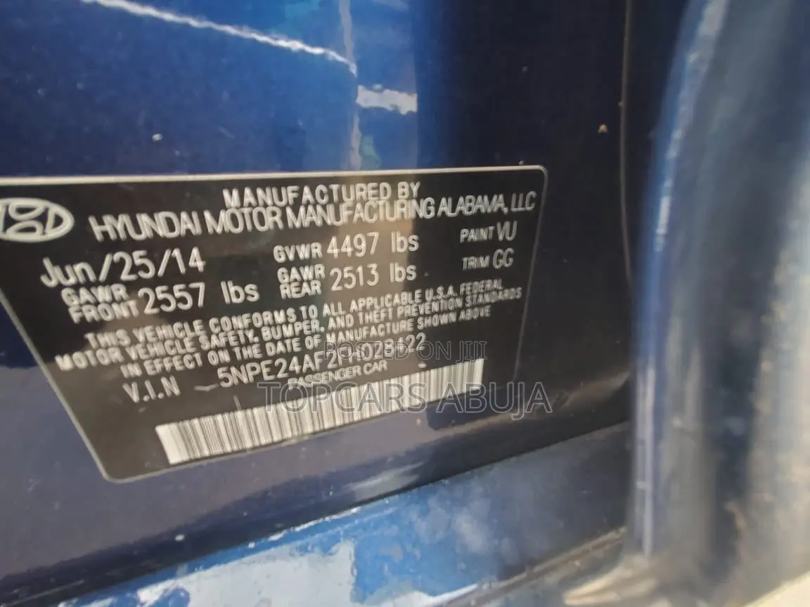Hyundai Sonata 2015 Blue