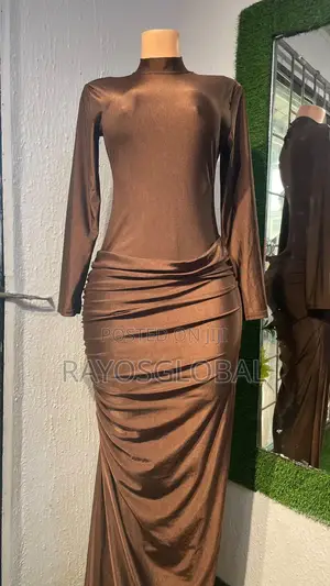 Rich Chocolate Brown Bodycon Dress