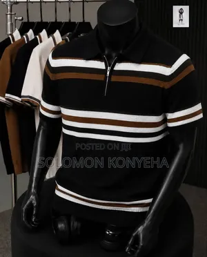 Classic Quality Ribbed Knitted Polo