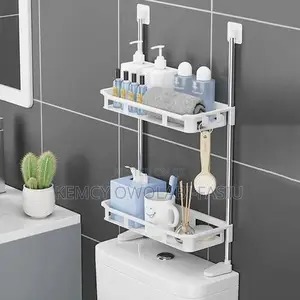 2 Layers Above Toilet Tank Bathroom Accessories Organizer/Shelf