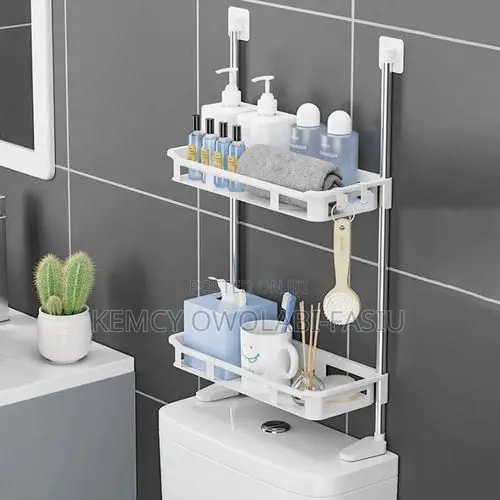 2 Layers Above Toilet Tank Bathroom Accessories Organizer/Shelf