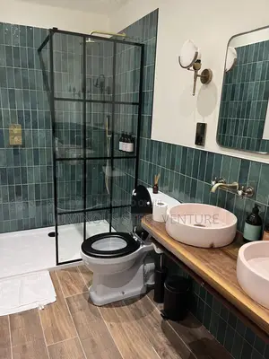 Shower Cubicle Is Made of Original Glass and Steel