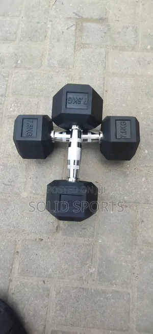 15kg Hexagon Dumbbell 7.5kg X 2 = 15kg