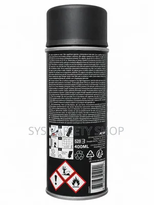 Spectrum Heat Resistant Matt Black Spray Paint 400ml