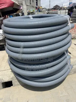 Heavy-Duty Grey PVC Flexible Suction and Delivery Hose