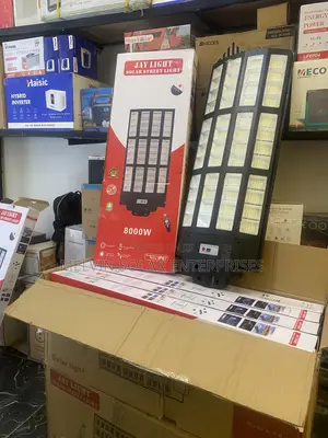 8000watts JAYLIGHTS Solar Luxury Street Lights Available Now in Store.