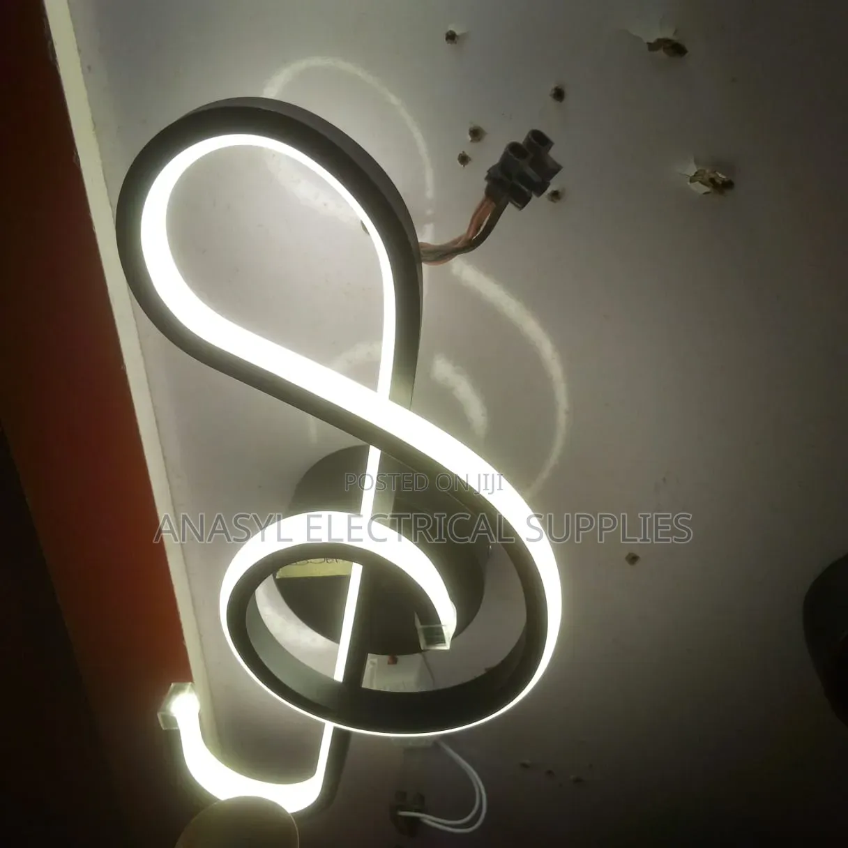 Anasyl Modern LED Music Note Wall Sconce