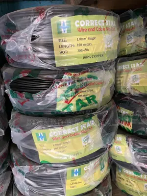 Correct Star 1.0mm Single Core Nigerian Cable 100m - 100% Copper