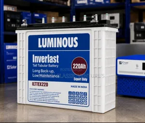 Luminous Inverlast 220ah Tall Tubular Battery – Long Low Maintenance