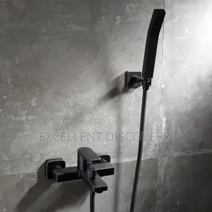 Black Wall Mouth Shower Mixer