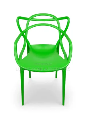 Durable Green Plastic Patio/Dining Chair