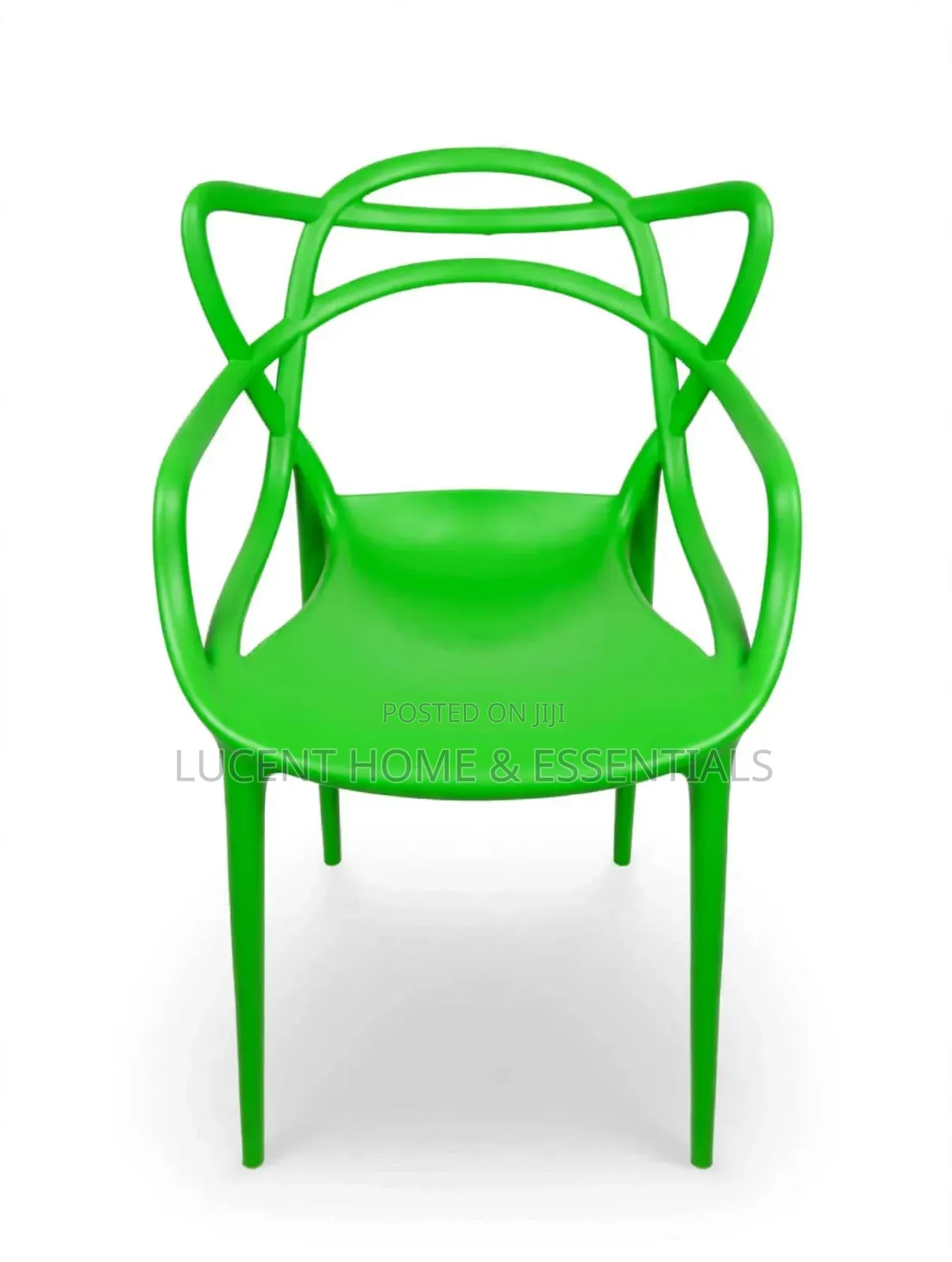 Durable Green Plastic Patio/Dining Chair
