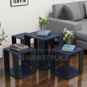 4-Piece Wooden Side Table Set