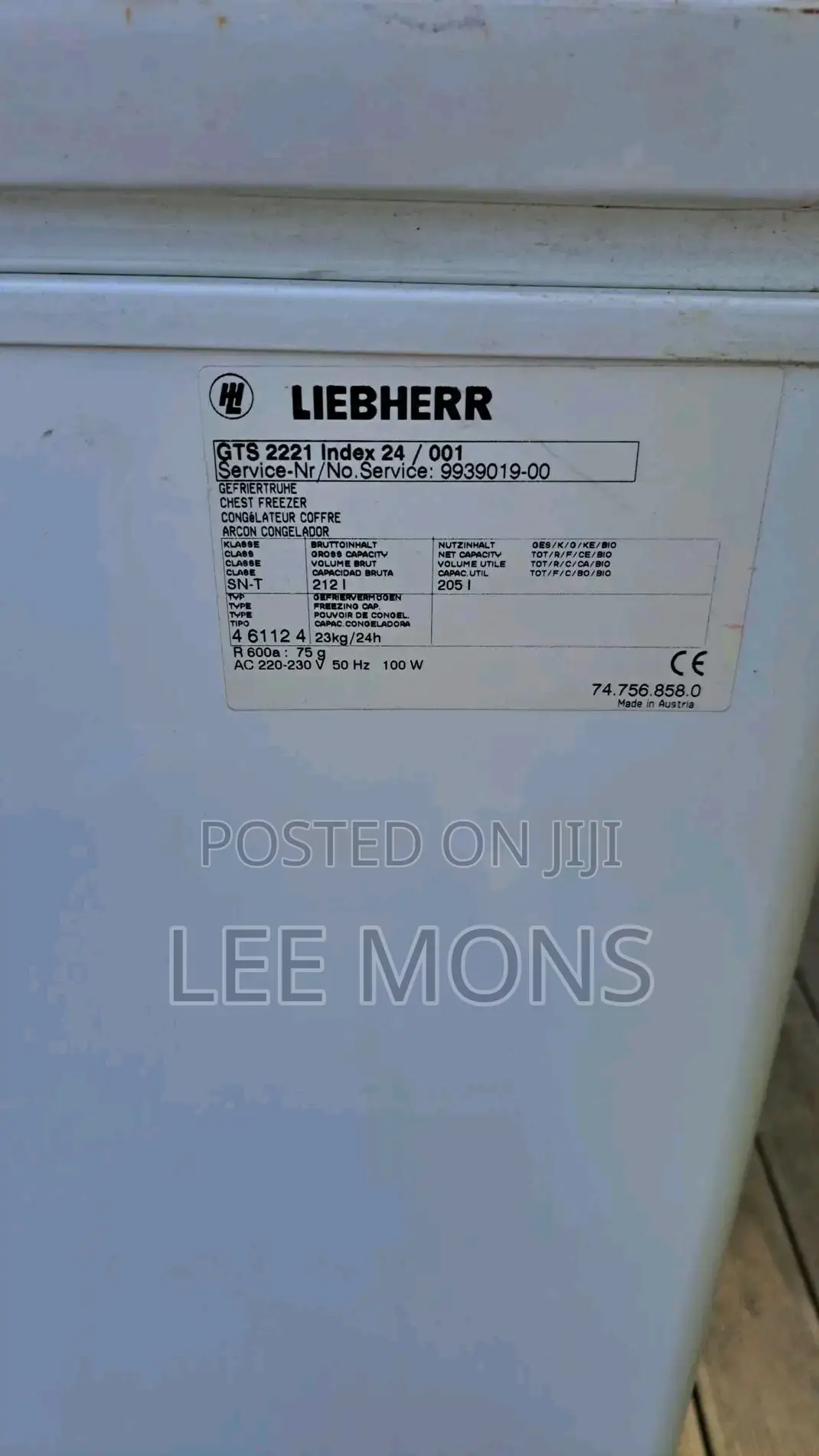 Liebherr Deep Freezer 312l