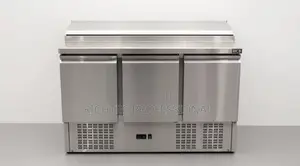 3-Door Pizza Prep Top Refrigerator / Counter Salad Bar Chiller