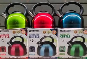 Kinelco 3L Colored Whistling Kettle
