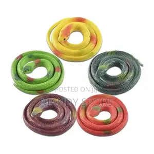 Material Colorful Realistic Sticky Snake Soft Rubber Snake Toy