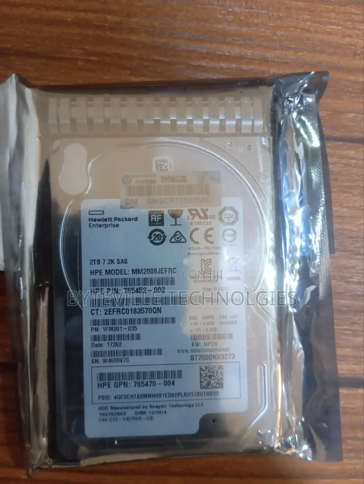 HPE 2TB 7. SAS HDD | 2.5" SFF | 12Gb/S Enterprise Drive
