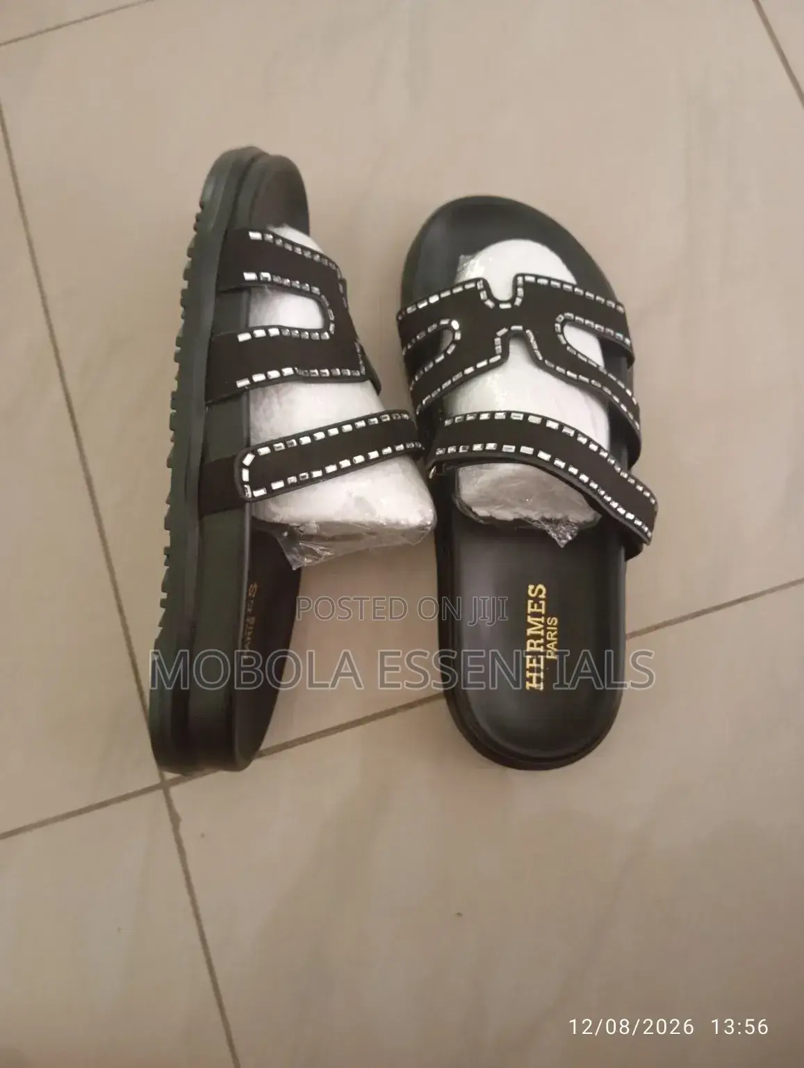 Beautiful Women's Slide With Suede Top