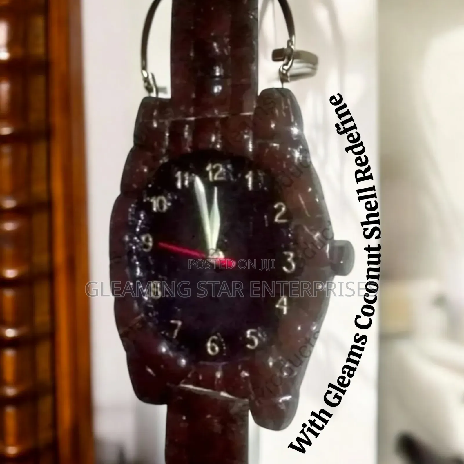 Gleams Coconut Shell Wall Clock
