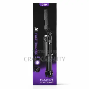C19 AI Face Tracking Selfie Stick Quadrapod