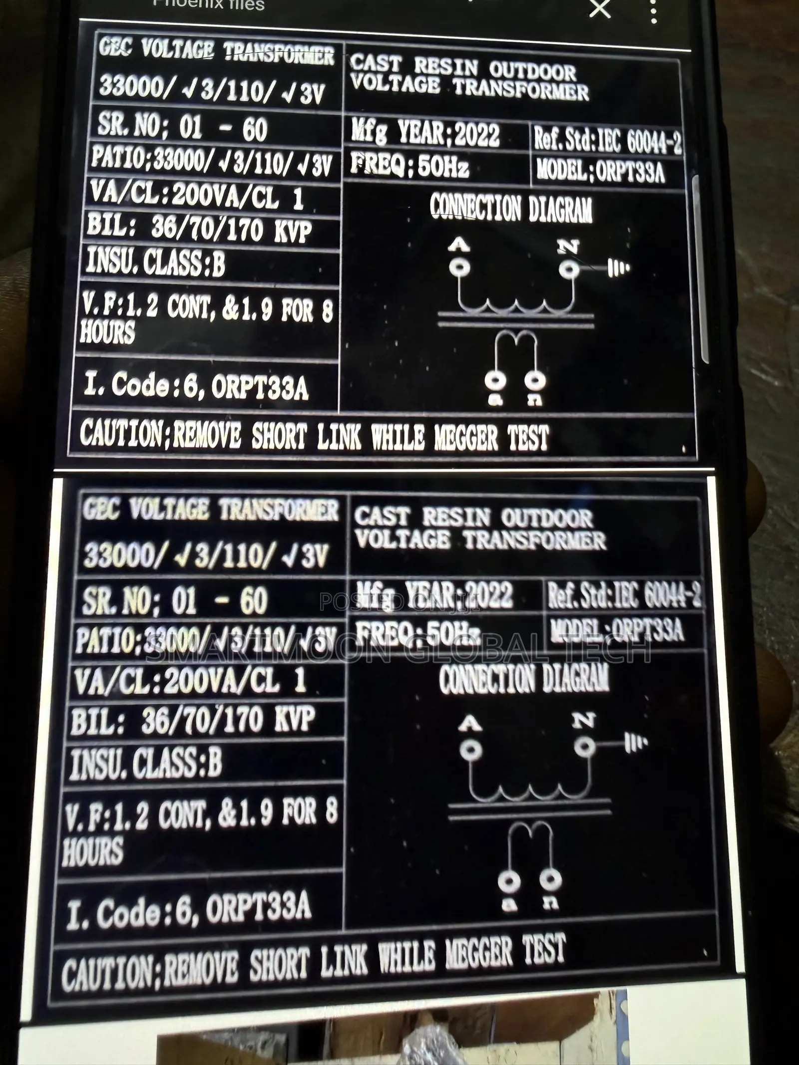 33kv Voltage Transformer , Outdoor Voltage