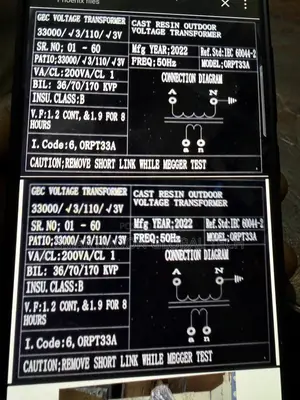 33kv Voltage Transformer , Outdoor Voltage