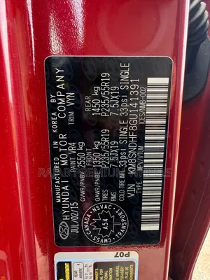 Hyundai Santa Fe 2016 Red