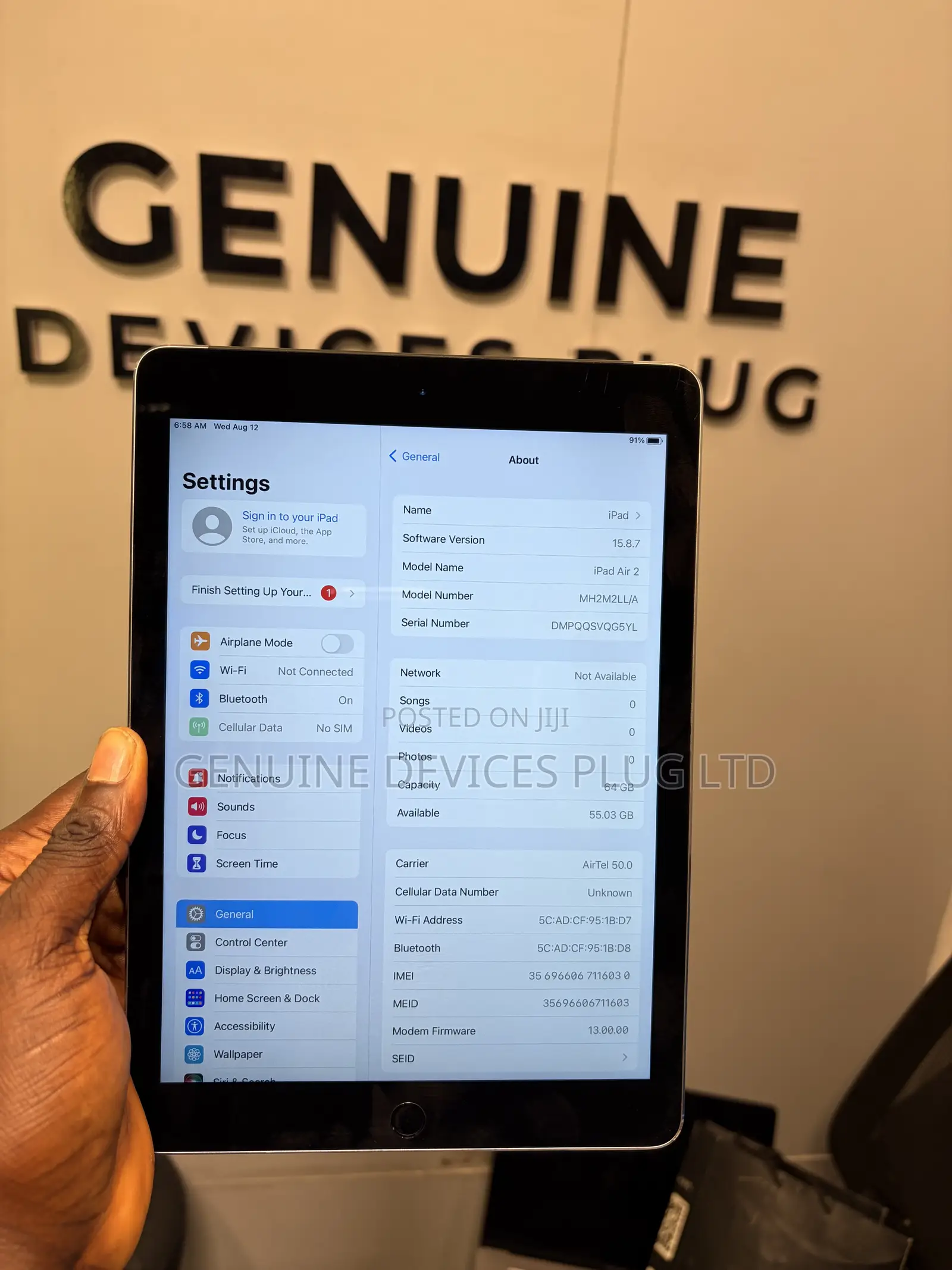 Apple iPad Air 2 64 GB Silver