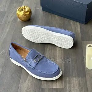 Suede Dior Moccasin Sky Blue Loafer