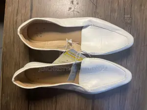 Women's White Square-Toe Loafers