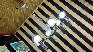 Satin Chrome Six Hands Simple Chandelier Light
