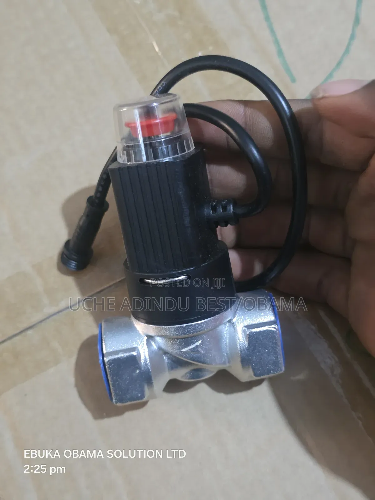 Solenoid Valve With Red Bolt