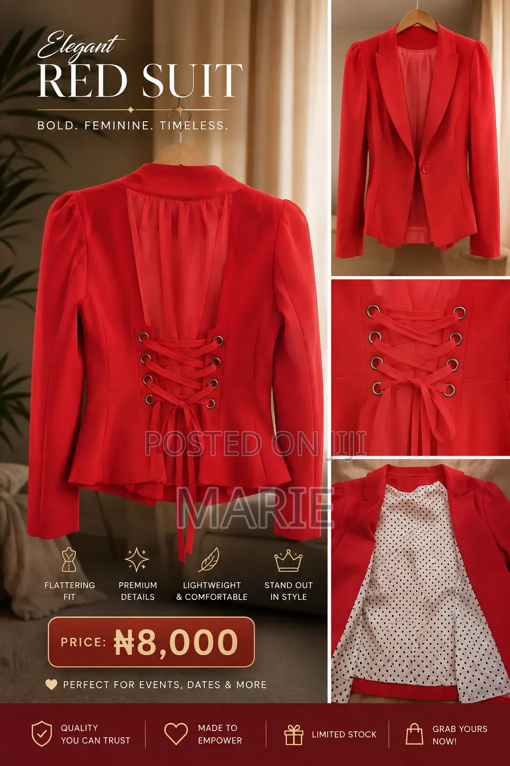 Premium Red Suit