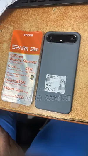 New Tecno Spark Slim 256 GB Black