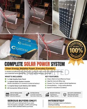 Complete Solar Power System for Sale — Test Before You Buy! 