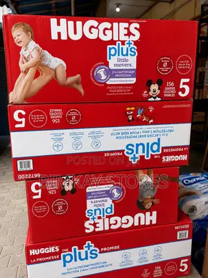 Huggies Plus Baby Diaper Size 5 156pcs.