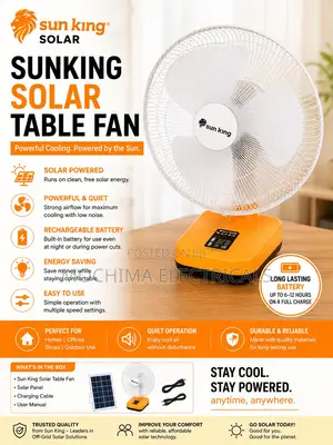 Sinking Solar Table Fan