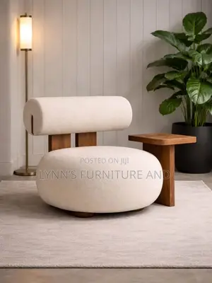 Well Padded Single Chair With Foreign Fabric and Very Good Finishing