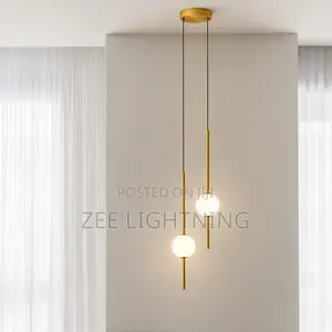 Luxury Bedside Drop Pendant (Black and Gold )