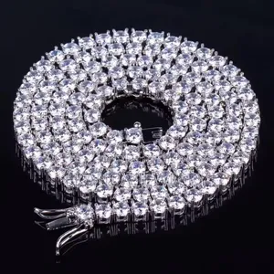 Iced-Out Premium Diamond Cuban/Tennis Chain Necklace