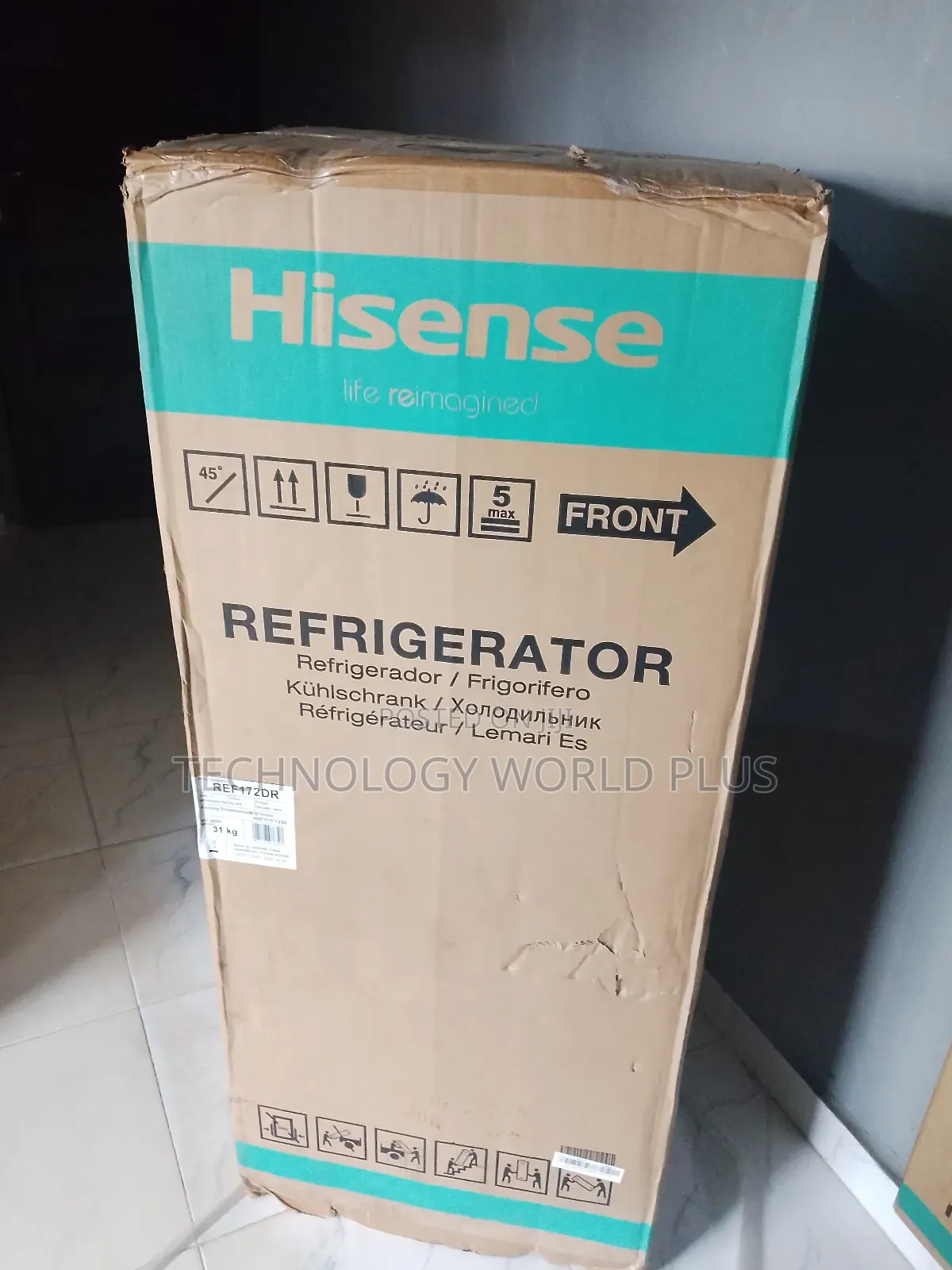 Hisense REF172DR – Compact Size, Reliable Cooling - Silver Color 124L