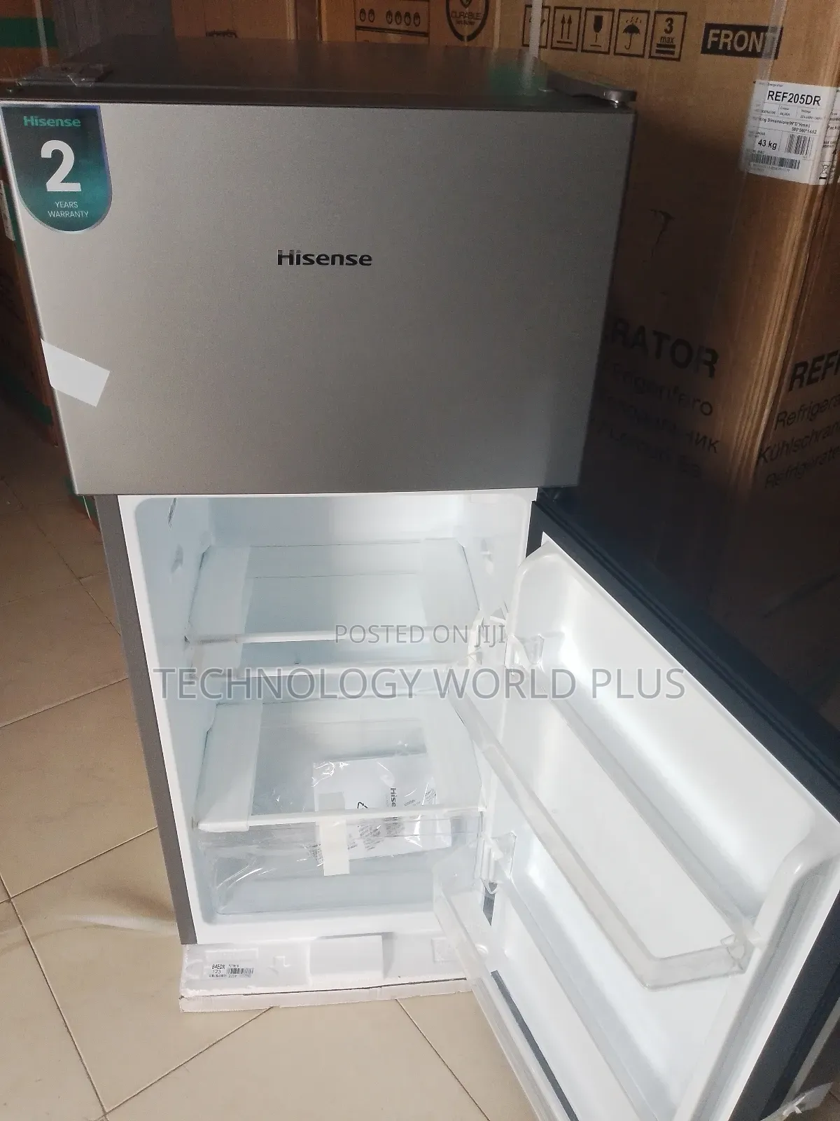 Hisense REF172DR – Compact Size, Reliable Cooling - Silver Color 124L