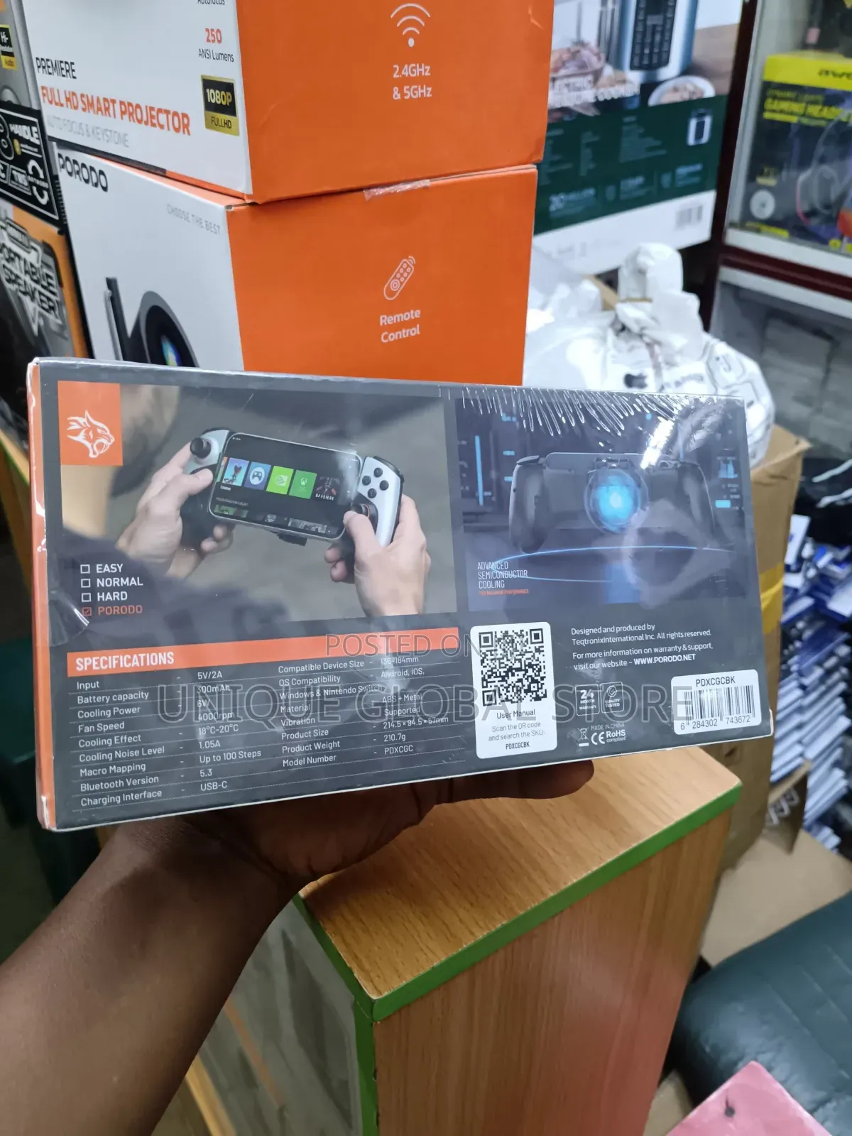 Porodo Gaming Chillcore Cooling Game Controller With Macro Mapping
