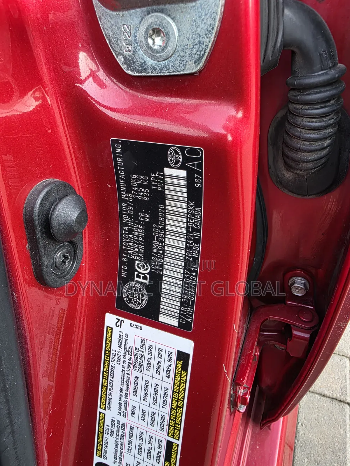 Toyota Corolla 2009 Red
