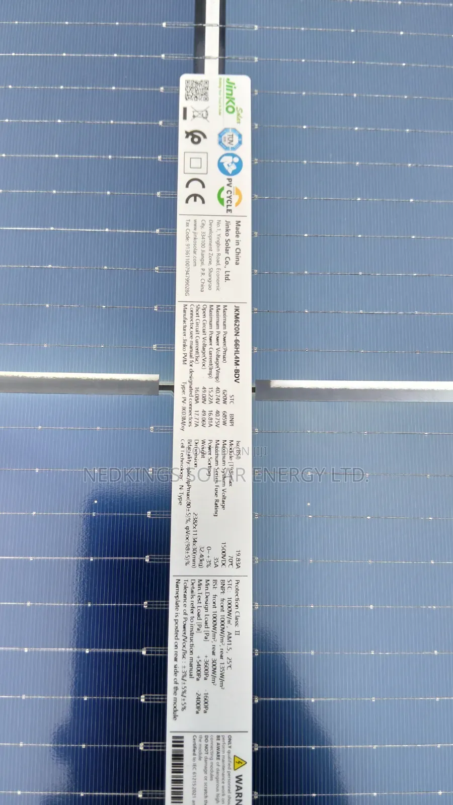 620W Jinko Solar Panels